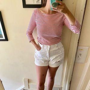 J. Crew Boatneck Striped Top